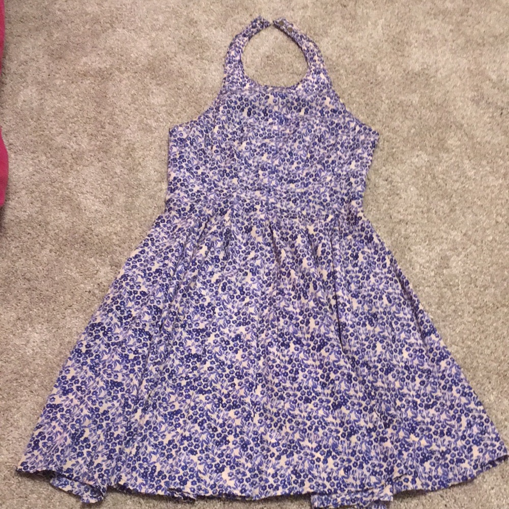 Jessica Simpson Blue Halter Dress